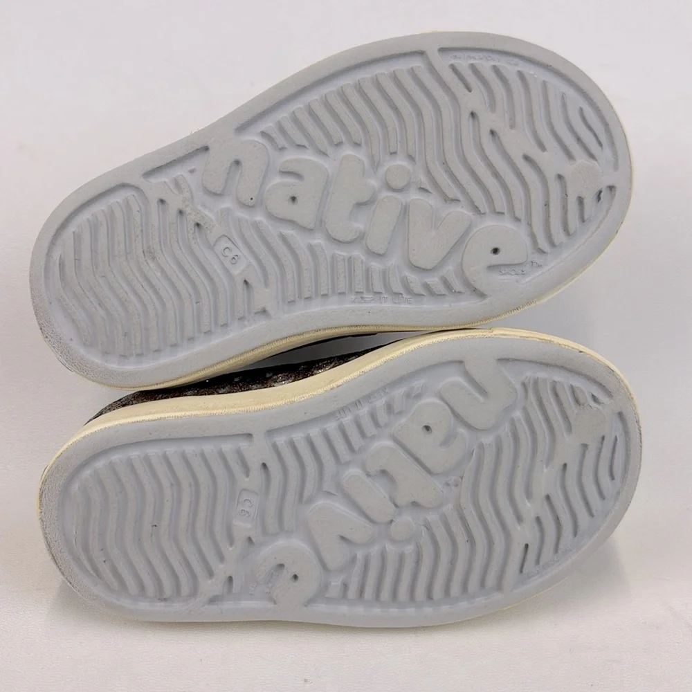 NATIVE Jefferson SlipOn Shoes Kids Glitter Size C6